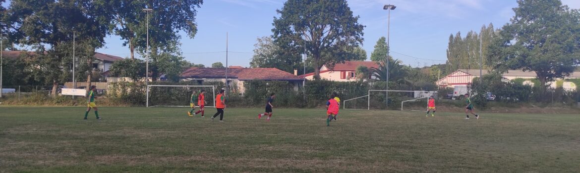 Reprise des entraînements U14/U15/U16.