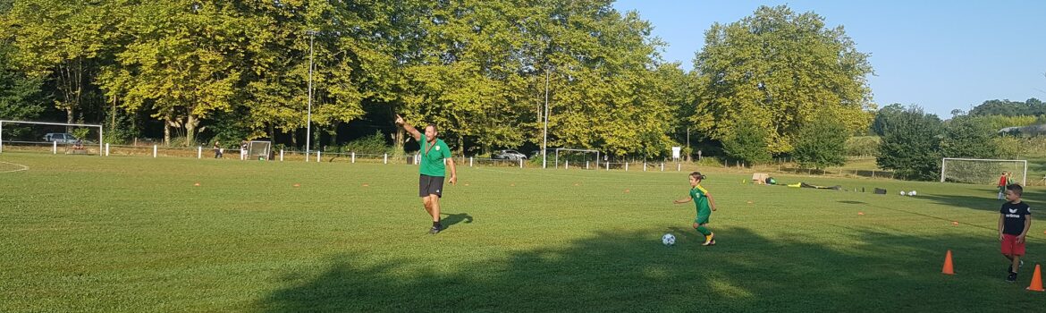 Les U6, U7, U8, U9 à l’entrainement.