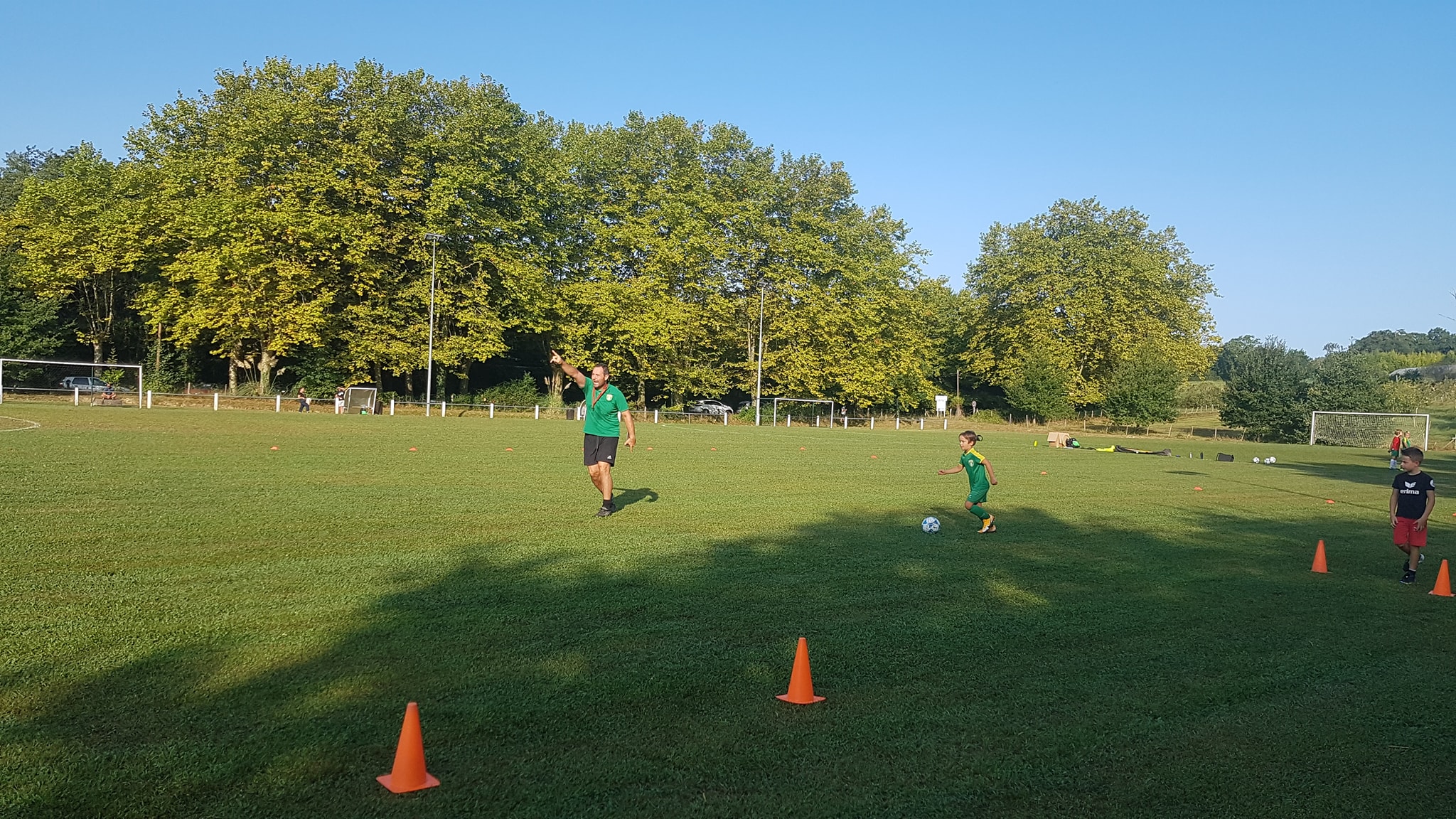 Les U6, U7, U8, U9 à l’entrainement.