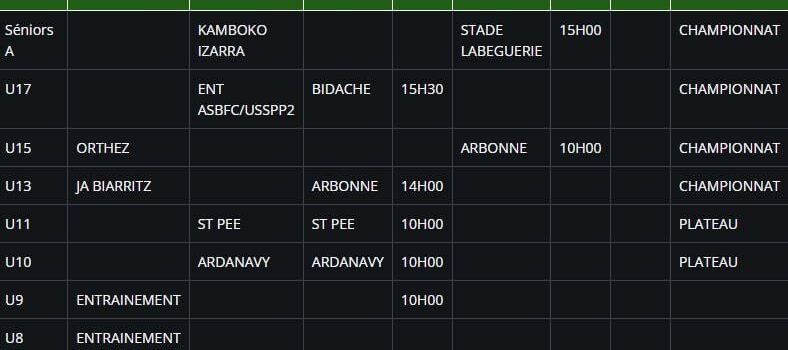 📆 Programme WE des 04/12 et 05/12 2021. ⤵