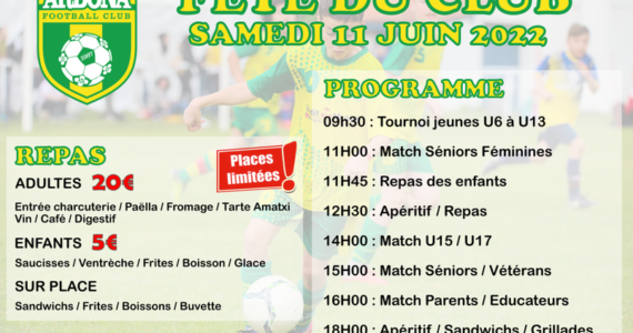 🔰 Informations fête du club! 🔰